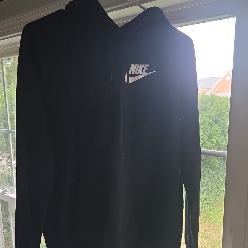 Nike Black and White Hoodie